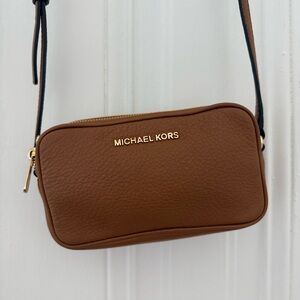 Michael Kors Tan Leather Crossbody Bag